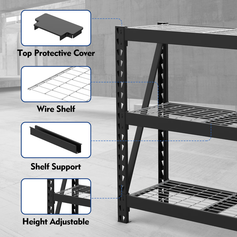 WORKPRO 3 Tier Garage Shelving Unit Heavy Duty Metal Storage Rack